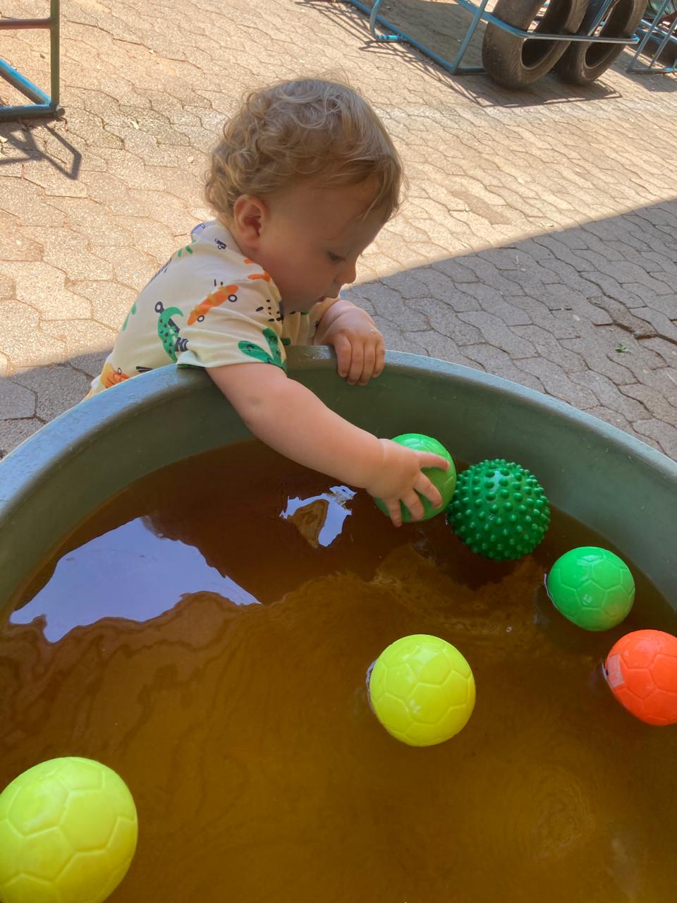 Babies and toddlers playing