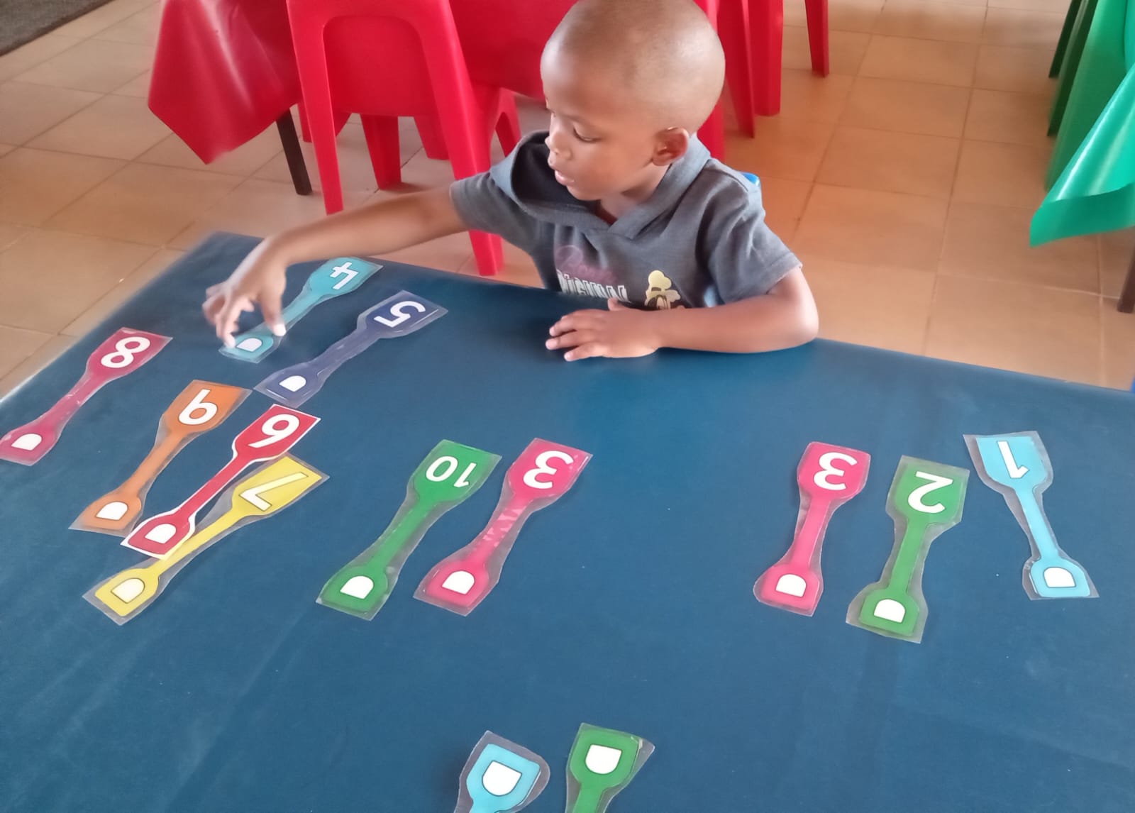 Children learning in a classroom